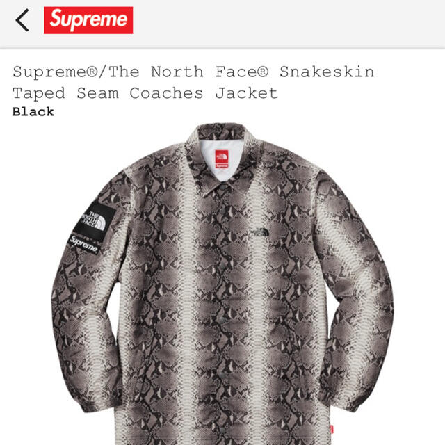 supreme  northface Snakeskin jacket