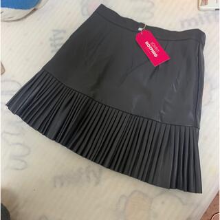 新品　韓国ファッション　フェイクレザー　スカート　M(ミニスカート)