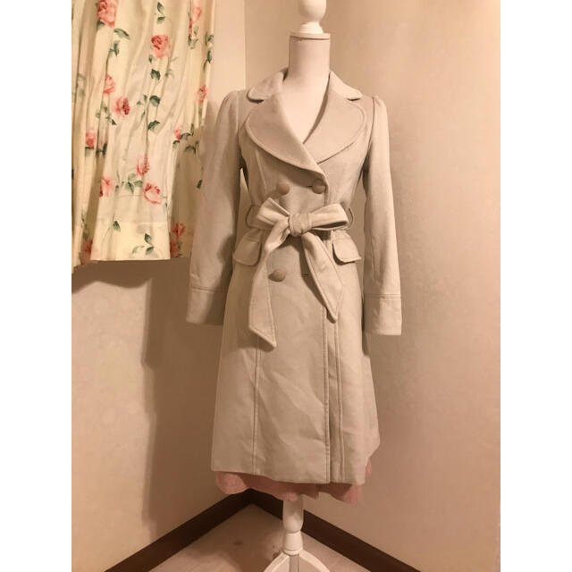 美品 ナネットレポー ♡アンゴラ棍ウールコート - ロングコート