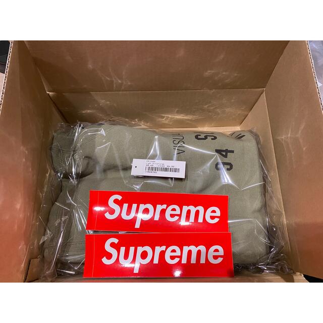 supreme wtaps large crewneck light olive 2