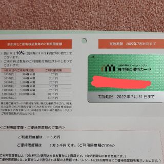 イセタン(伊勢丹)の【最新】三越伊勢丹　株主優待カード　15万円分(ショッピング)