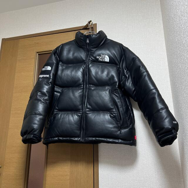 supreme north face ヌプシ　レザーダウン | フリマアプリ ラクマ