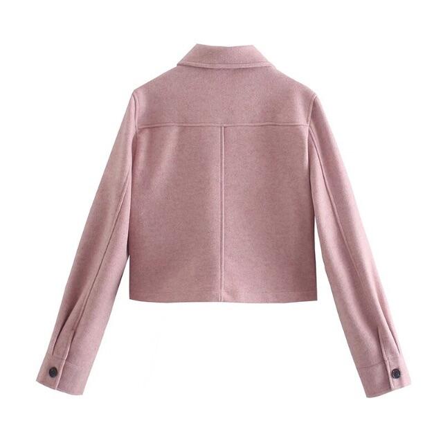 ZARA - ⛄️12月新作🏂7172◇pink ピンク クロップド丈 シャツ ZARA - ⛄️12月新作🏂7172◇pink ピンク クロップド丈 シャツ