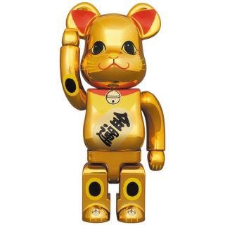 メディコムトイ(MEDICOM TOY)のBE@RBRICK 招き猫 金運 金メッキ 参 400％(その他)