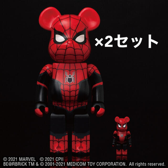 BE@RBRICK SPIDER-MAN UPGRADED SUIT ×2