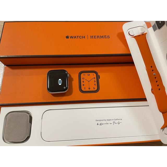 クーポン最新送料無料 Apple Watch HERMES series4 44mm ステンレス