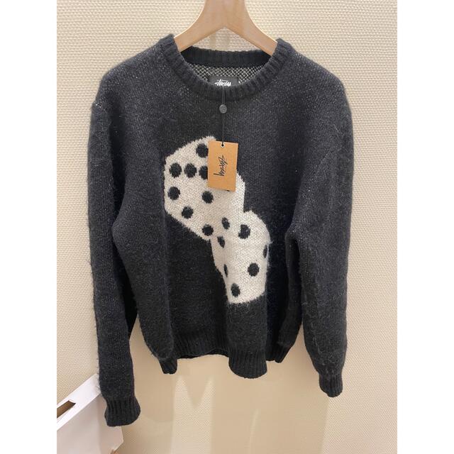 stussy dice mohair sweater ステューシー　モヘア XL