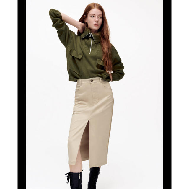 ZARA(ザラ)のストレート　ミディスカート レディースのスカート(ロングスカート)の商品写真