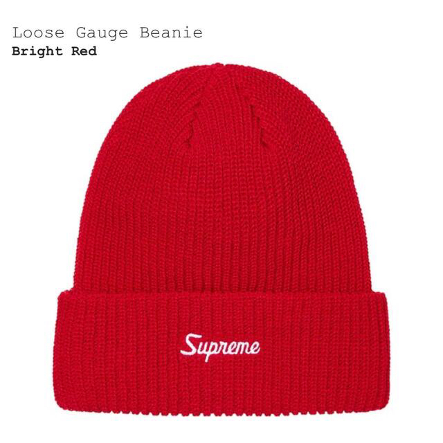 Supreme Loose Gauge Beanie 21AW 赤と黒のセット