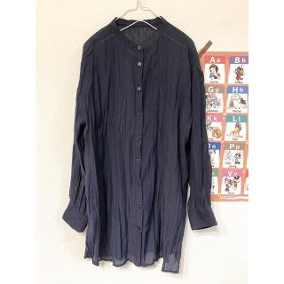 テチチ(Techichi)の【美品】lugnoncure ブラウス　ネイビー(シャツ/ブラウス(長袖/七分))