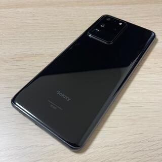 ギャラクシー(Galaxy)の美品 Galaxy S20 Ultra 5G コスミックブラック SIMフリー (スマートフォン本体)
