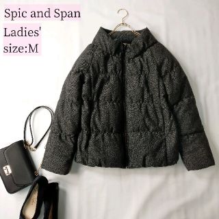 スピックアンドスパンノーブル(Spick and Span Noble)のSpic & Span Noble ショート丈ダウンジャケット グレー Mサイズ(ダウンジャケット)