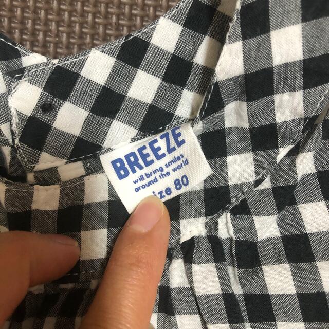 BREEZE(ブリーズ)のベビーワンピース 2点セット BREEZE ブリーズ 西松屋 夏服 80サイズ キッズ/ベビー/マタニティのベビー服(~85cm)(ワンピース)の商品写真