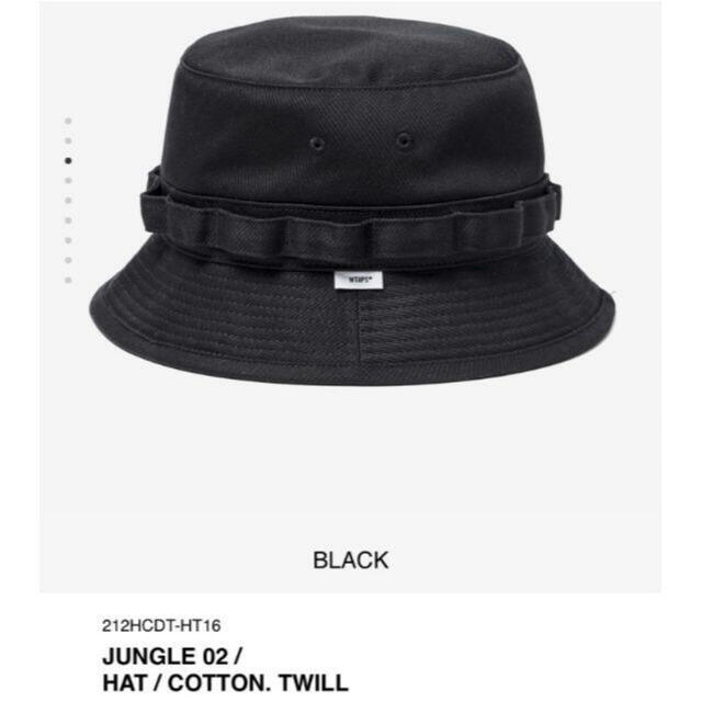 BLACK L 21AW WTAPS JUNGLE 02 / HAT / CO