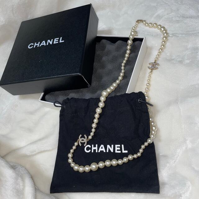 CHANELパールネックレス美品 - ネックレス