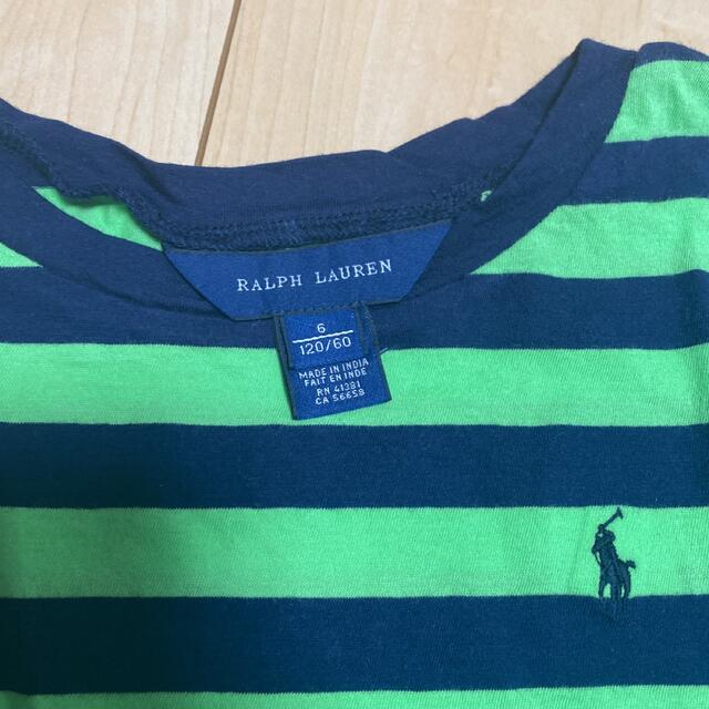 Ralph Lauren(ラルフローレン)の120㎝☆ラルフローレン ☆ボーダーTシャツ長袖 キッズ/ベビー/マタニティのキッズ服男の子用(90cm~)(Tシャツ/カットソー)の商品写真