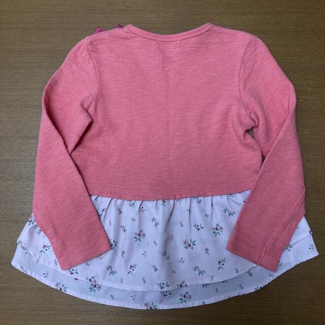 anyFAM(エニィファム)のanyfam リボントップス 110 キッズ/ベビー/マタニティのキッズ服女の子用(90cm~)(Tシャツ/カットソー)の商品写真