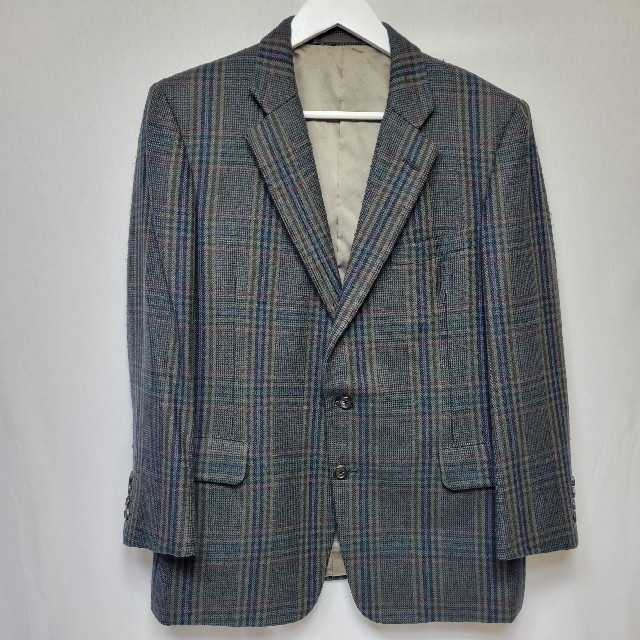 稀少】BURBERRYS オールドバーバリー テイラードジャケット カシミヤ混