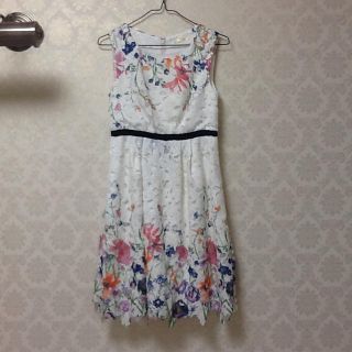 チェスティ(Chesty)の完売 Cherry Ann 美品 フラワー花柄 レース  ワンピース(ひざ丈ワンピース)