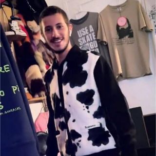 Supreme - 最終値下げ! モーガン蔵人Supreme Cow Print Cardiganの