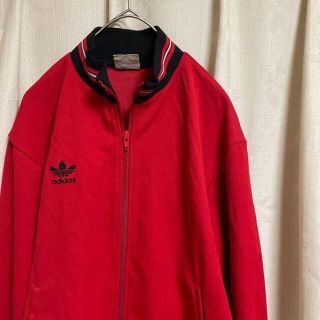 アディダス(adidas)の80's adidas アディダス デサント ジャージ 赤 トラックジャケット(ジャージ)