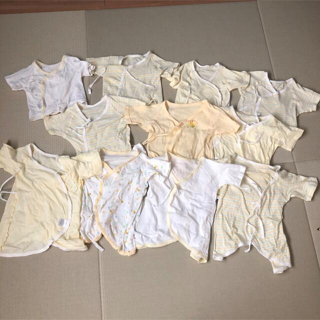 西松屋(ニシマツヤ)の新生児肌着11枚セット キッズ/ベビー/マタニティのベビー服(~85cm)(肌着/下着)の商品写真