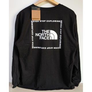 ザノースフェイス(THE NORTH FACE)の★ ノースフェイス 長袖Tシャツ ボックスロゴ USメンズM ブラック(Tシャツ/カットソー(七分/長袖))