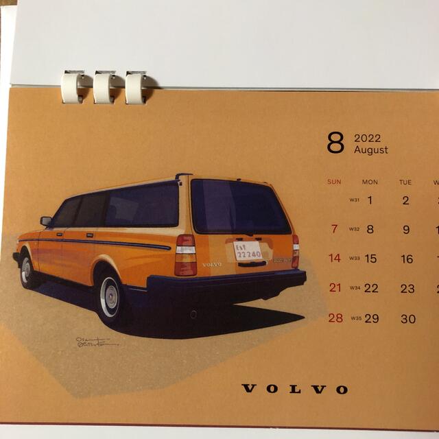 Volvo(ボルボ)のボルボ　非売品　卓上　カレンダー　2022 　VOLVO エンタメ/ホビーのコレクション(ノベルティグッズ)の商品写真