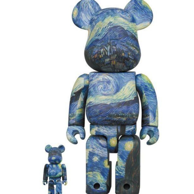 400%amp100%使用状況van Gogh The Starry Night BE@RBRICK400%