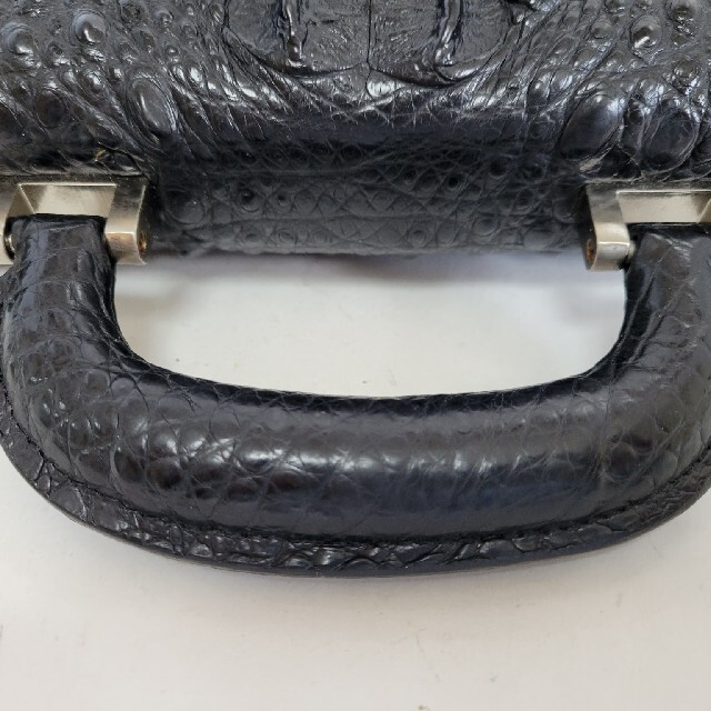 クロコダイル バッグ カイマン セカンドバッグ ダイヤルロック式開閉