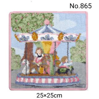 フェイラー(FEILER)のNo.865新品★フェイラーハンカチ★全3色★女の子とメリーゴーランド遊園地(ハンカチ)