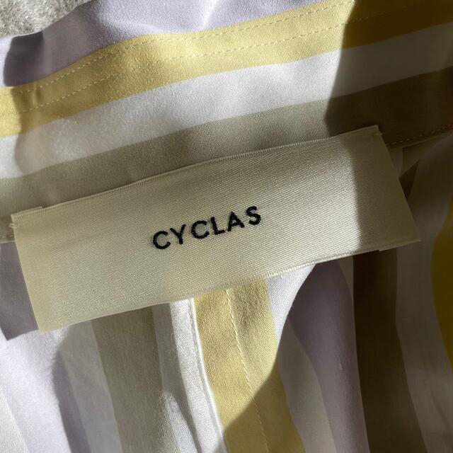 CYCLAS ストライプシャツワンピース 4