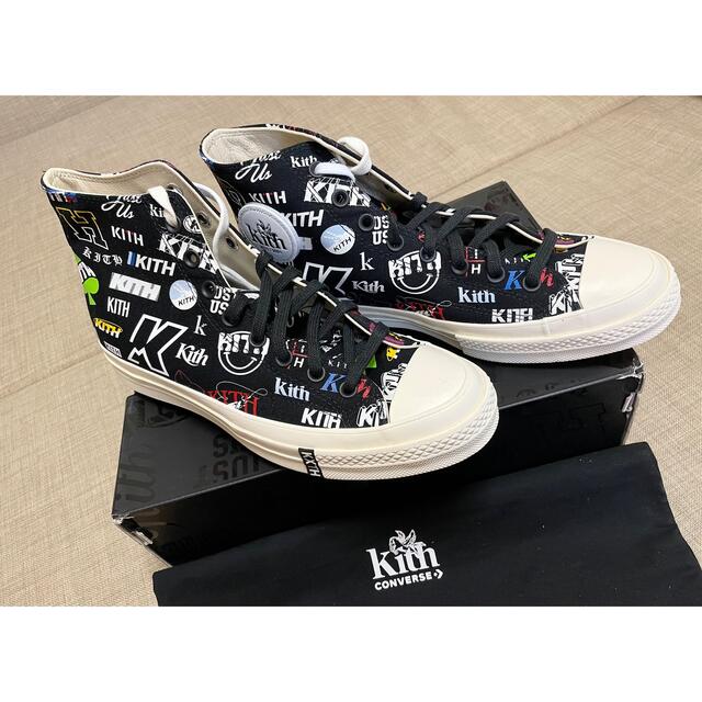 3個セット・送料無料 【海外限定!】 KITH X CONVERSE Black 28cm