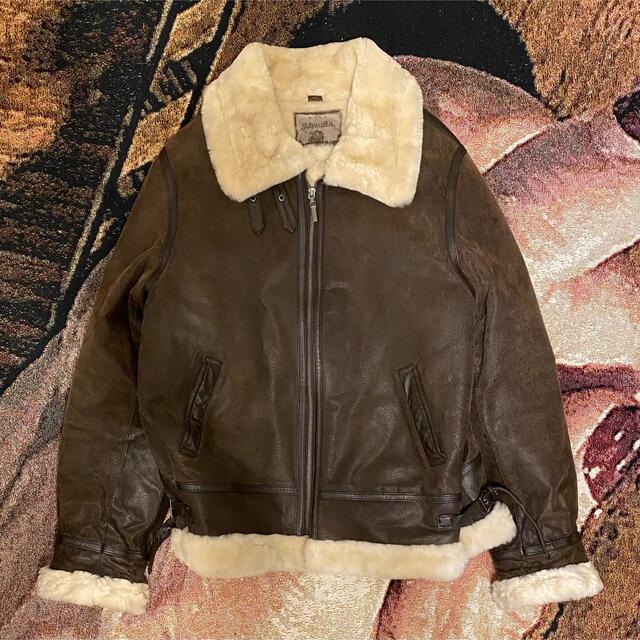 schott(ショット)の90's vintage mouton leather jacket メンズのジャケット/アウター(レザージャケット)の商品写真