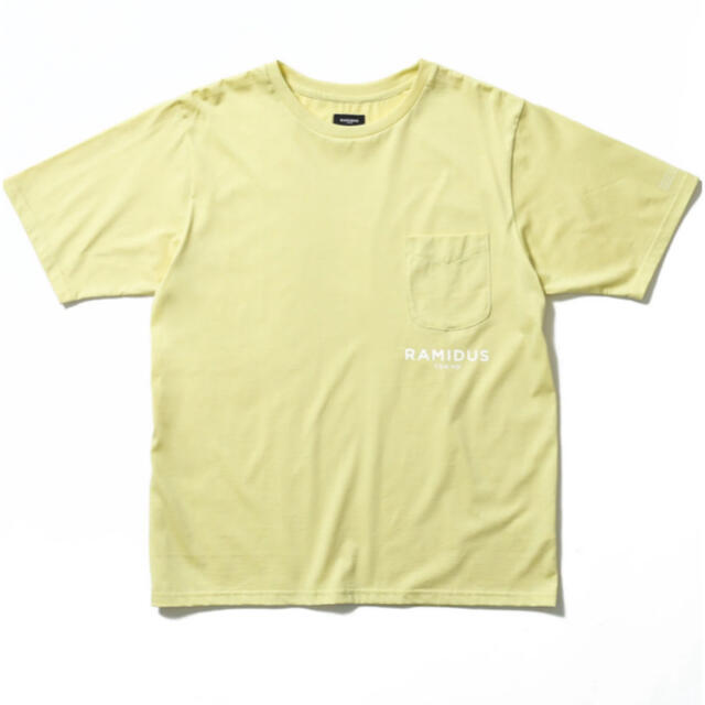 FRAGMENT(フラグメント)のラミダス  ロゴハーフスリーブ　ポケットティー　XL 黄色 メンズのトップス(Tシャツ/カットソー(半袖/袖なし))の商品写真