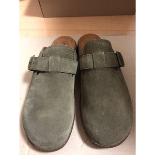 クラークス(Clarks)のClarks クラークス Vine Birch ヴァインバーチ オリーブスエード(サンダル)