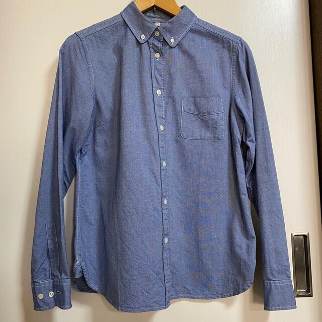 MUJI (無印良品)(ムジルシリョウヒン)の無印　ブルーシャツ レディースのトップス(シャツ/ブラウス(長袖/七分))の商品写真