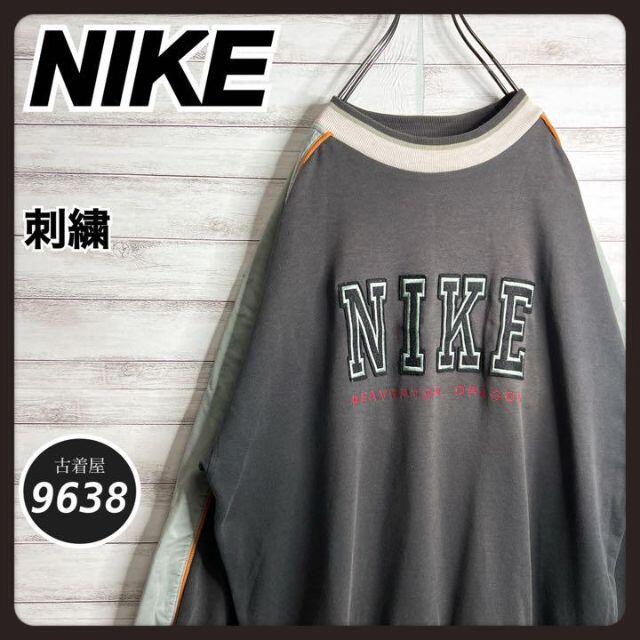 超激得爆買い NIKE - ナイキ ✈︎刺繍ロゴ ワンポイント ゆるだぼ 銀