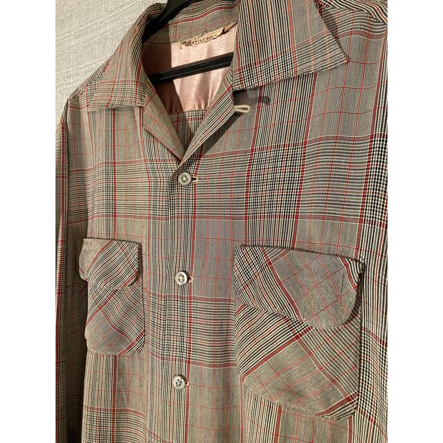 50s オープンカラーシャツ レーヨン 1950's タグ付き villededakar.sn