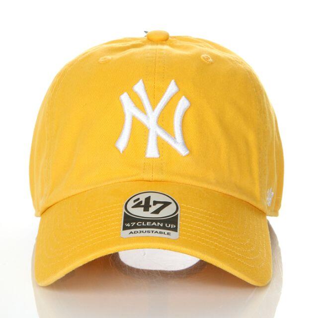 NEW ERA(ニューエラー)の【新品】47 キャップ NY ヤンキース 帽子 イエロー レディース メンズ メンズの帽子(キャップ)の商品写真