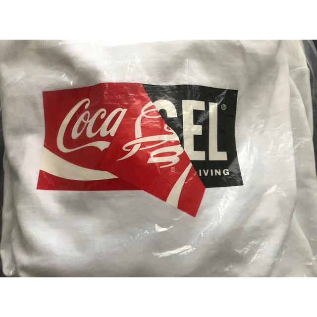 DIESEL パーカー　Coca-Cola コカコーラ　ロゴ　フード　ブラックL