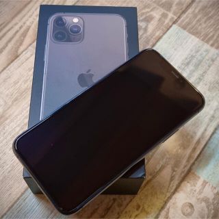 アイフォーン(iPhone)の【動作良好】iPhone11Pro 256GB au購入SIMフリー グレー(スマートフォン本体)