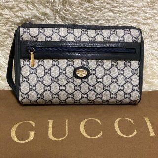 グッチ(Gucci)の希少✨グッチ プラス クラッチバッグ セカンドバッグ GG柄 PVC レザー(セカンドバッグ/クラッチバッグ)