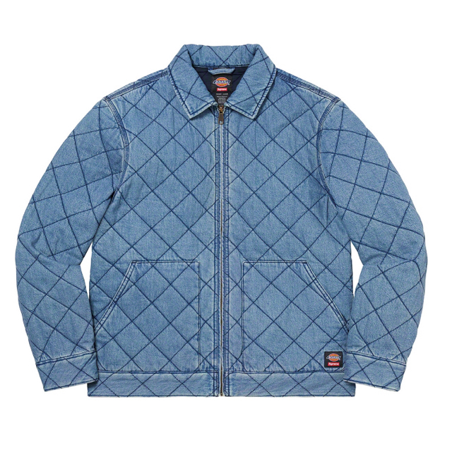 supreme dickies quilted work jacket