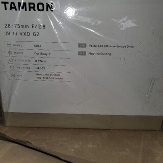 タムロン(TAMRON)のTAMRON 常用レンズ 28-75F2.8 DI III VXD G2 A06(その他)