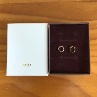 エテ(ete)のete K10YG フープ ピアス　(ピアス)