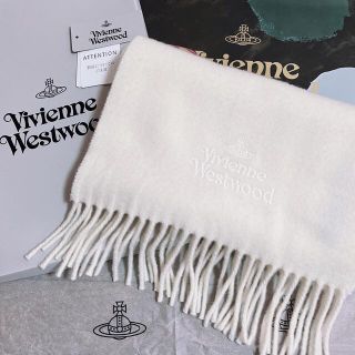 ヴィヴィアンウエストウッド(Vivienne Westwood)の★美品★ Vivienne Westwood マフラー ホワイト(マフラー/ショール)