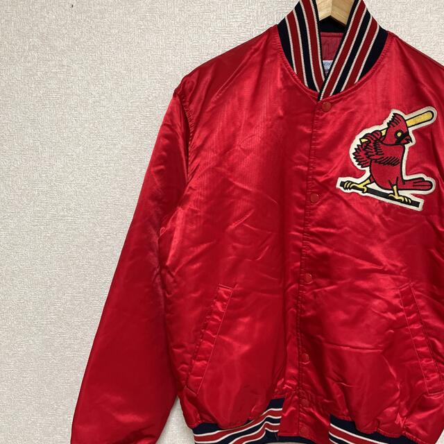 USA製 STARTER 古着 MLB カージナルス スタジャン Lサイズ