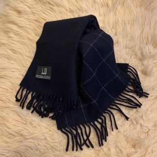 ダンヒル(Dunhill)のダンヒルカシミヤ100%マフラー【美品】(マフラー)