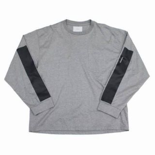 サンシー(SUNSEA)のstein 20ss ロンT ブラック(Tシャツ/カットソー(七分/長袖))